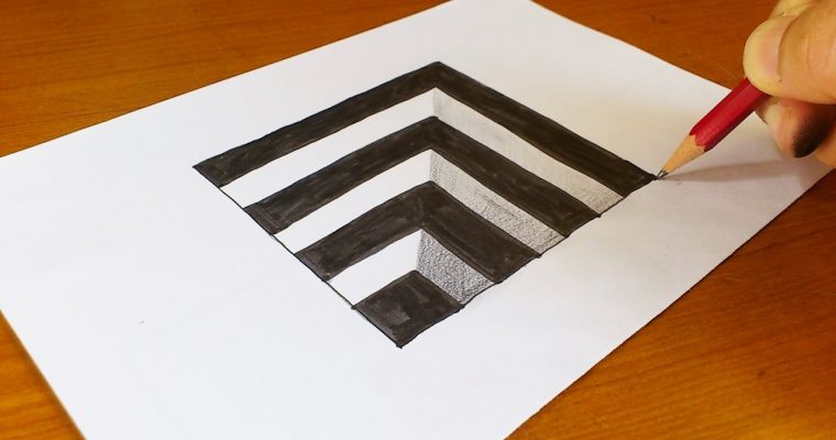 איך מציירים אשליה אופטית 3D