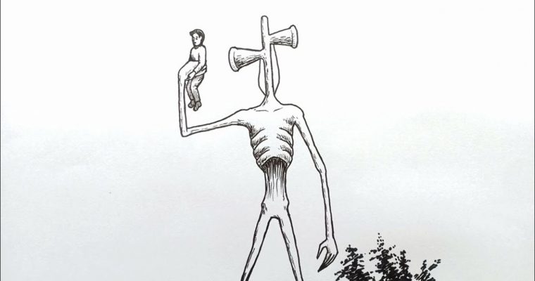 איך לצייר Siren Head (אימה)