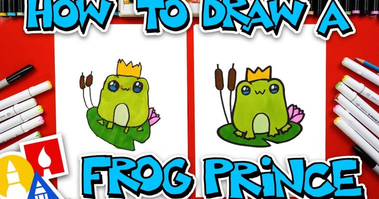🐸 ציור נסיך צפרדע לילדים: הדרכה צעד אחר צעד 🐸