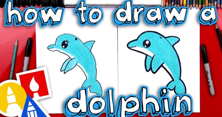 🐬 איך מציירים דולפין 🐬